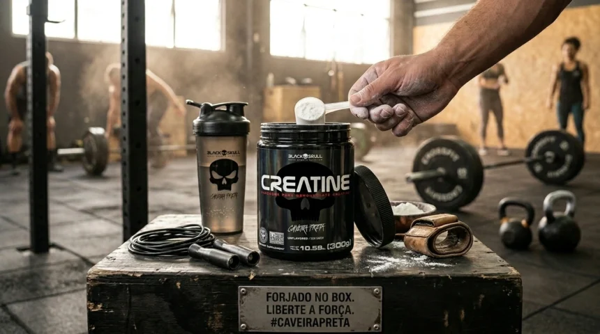Creatina Black Skull caveira preta