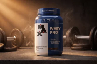 Proteína Max Titanium Whey Pro Concetrado em pó sabor Chocolate