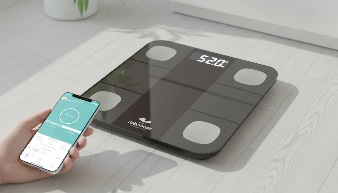 Relaxmedic Smart App Balança de Bioimpedância análise